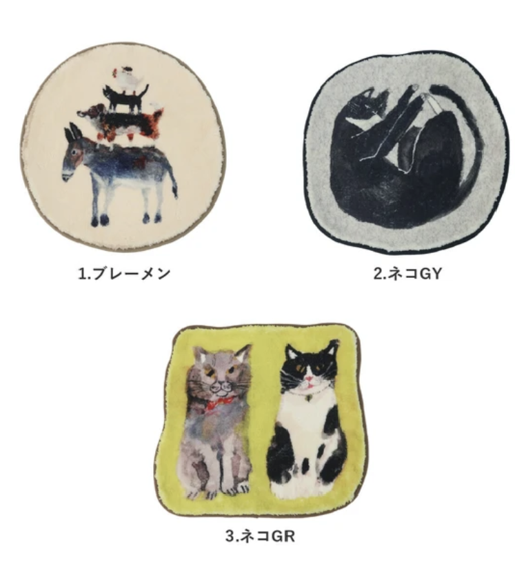 Atelier KOTETSU 動物插畫坐墊(Bremen)