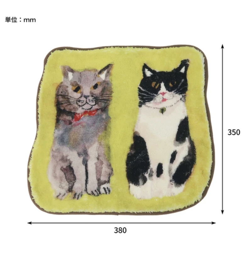 Atelier KOTETSU 動物插畫坐墊(Cat GR)