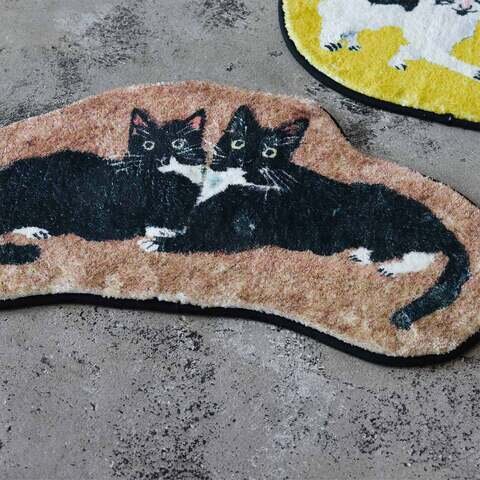 Atelier KOTETSU 動物插畫地墊 (貓BR)