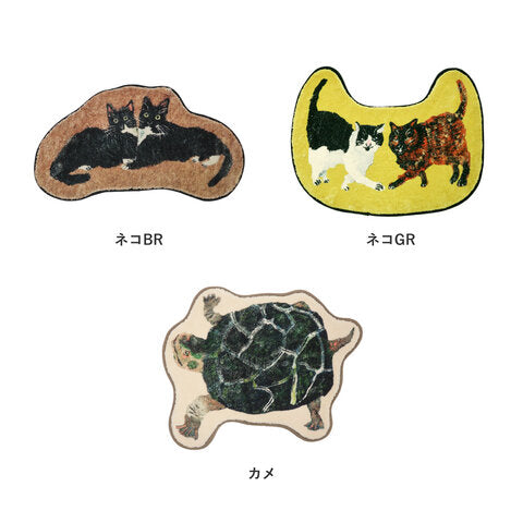 Atelier KOTETSU 動物插畫地墊 （烏龜）