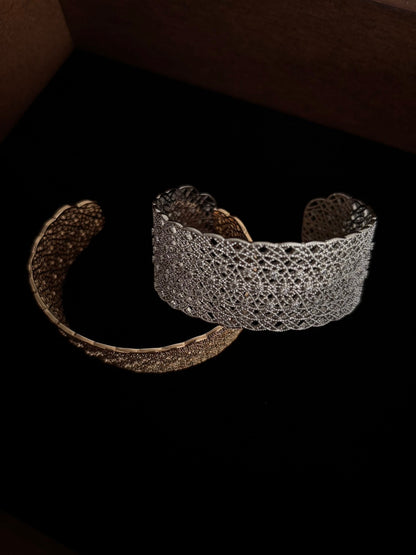 Gandini Luca Marco openwork lace bracelet