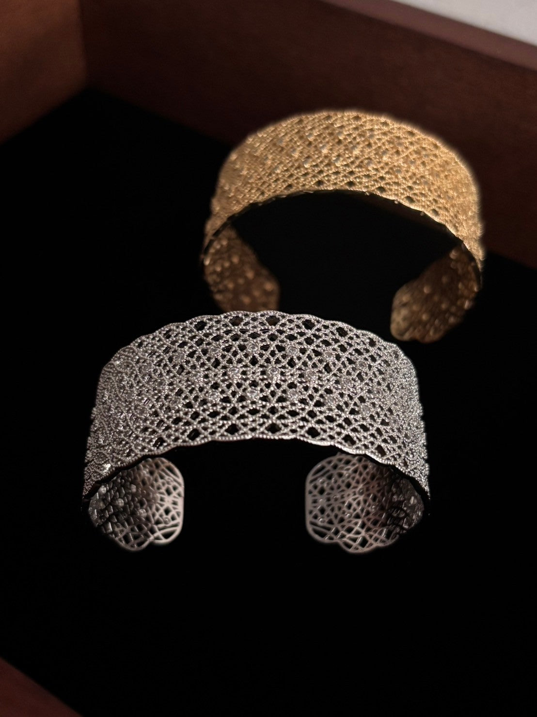 Gandini Luca Marco openwork lace bracelet