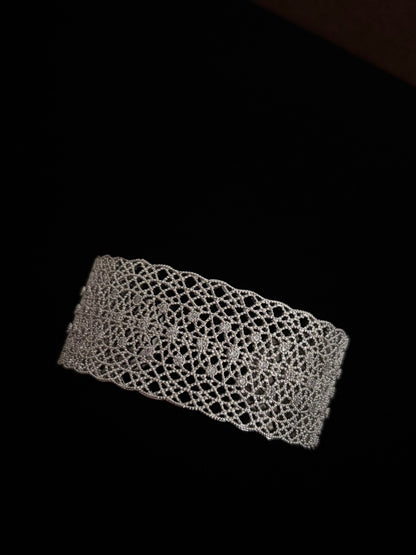 Gandini Luca Marco openwork lace bracelet