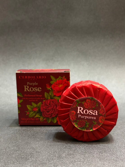 L'ERBOLARIO Crimson Rose Botanical Perfume Soap