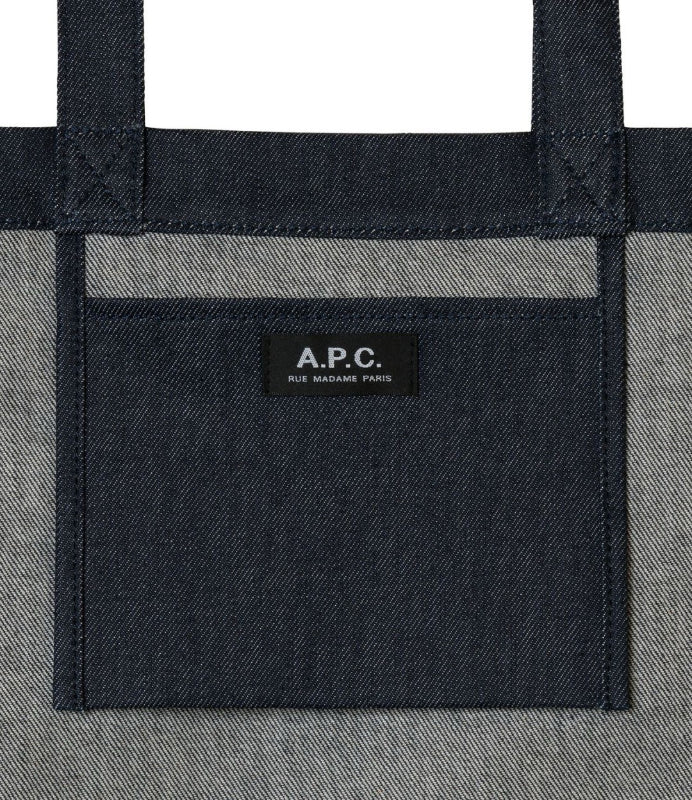 APC Laure Tote Bag Denim Tote Bag